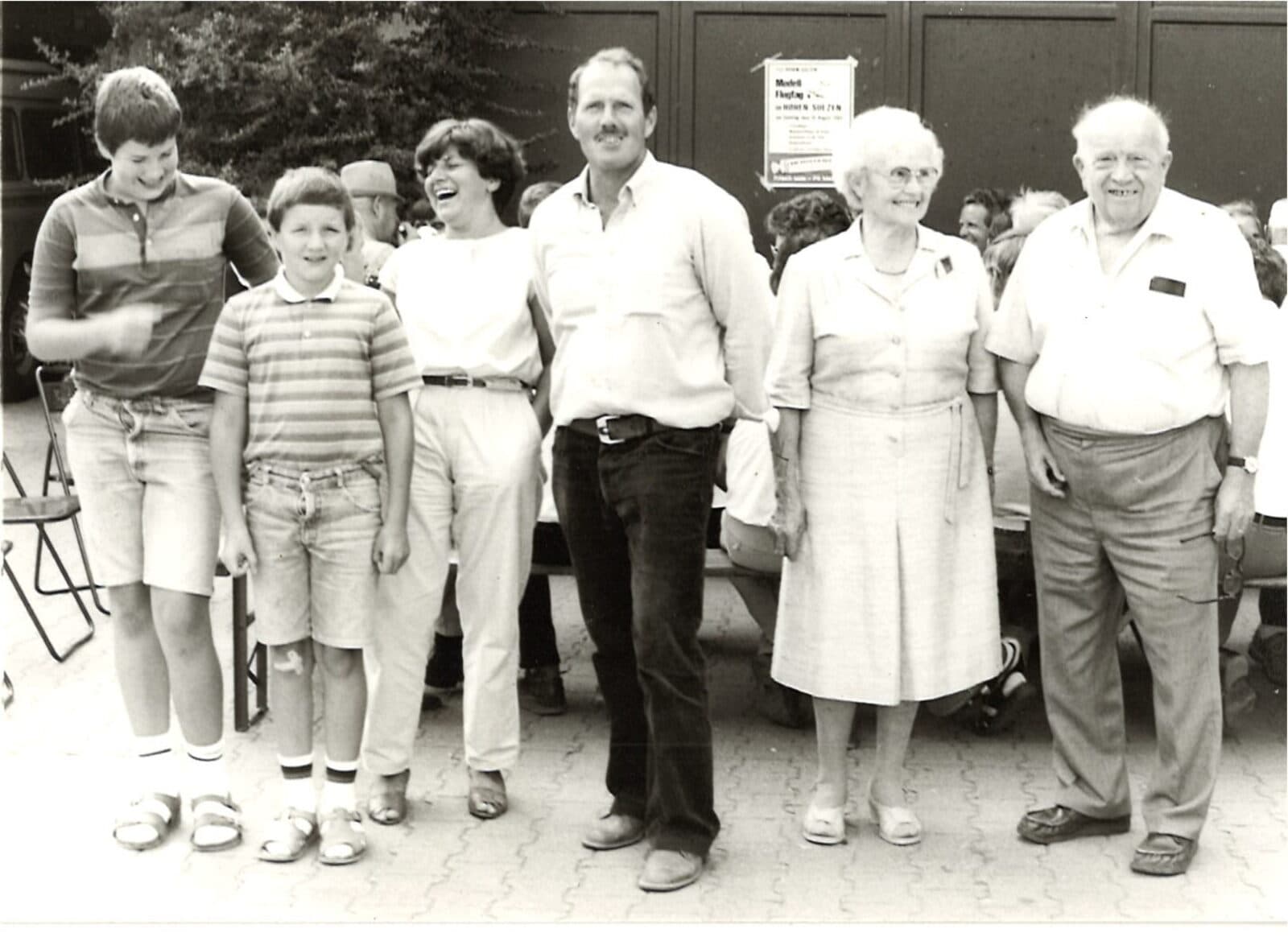 Historische Aufnahme: die Familie Schwarz